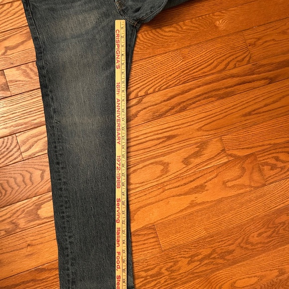 Men’s Y2K button fly Levi’s 501 original fit denim blue jeans pants - Picture 8 of 12